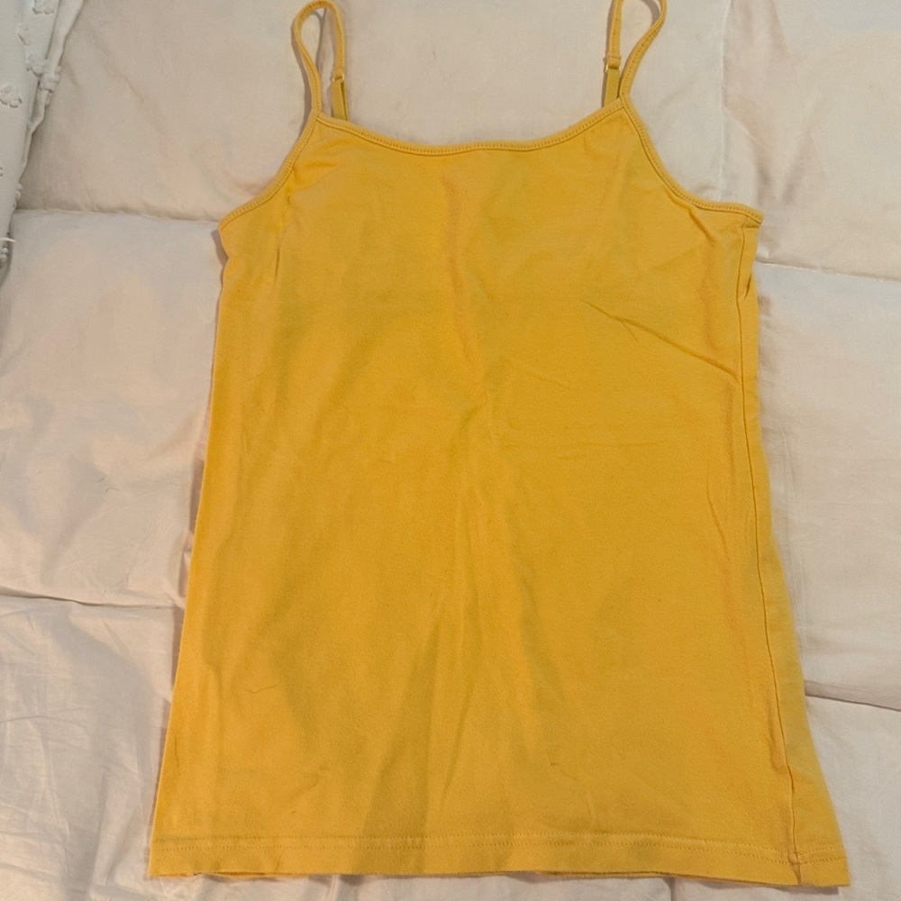 Gap Womens Tank Top Yellow Small